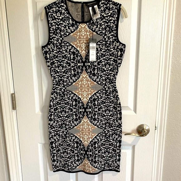 BCBGMaxAzria Dresses & Skirts - Form fitting dress-rayon/nylon and spandex